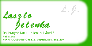 laszlo jelenka business card